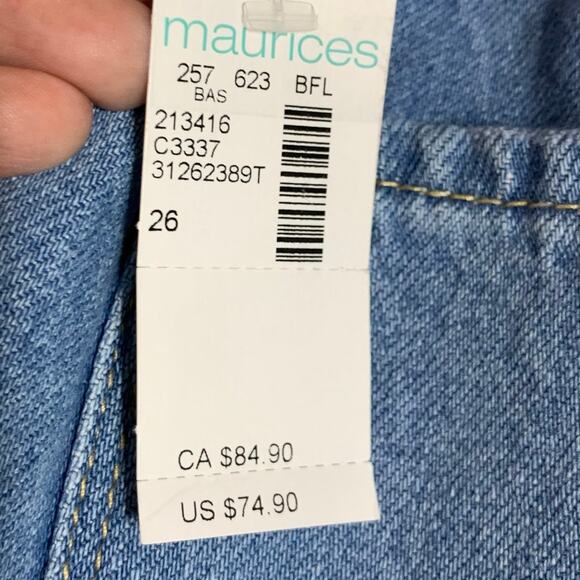 KANCAN Jeans 26 Brayan Ultra High Rise Wide Leg Elastic Waist W/Drawstring NWT - Picture 13 of 15